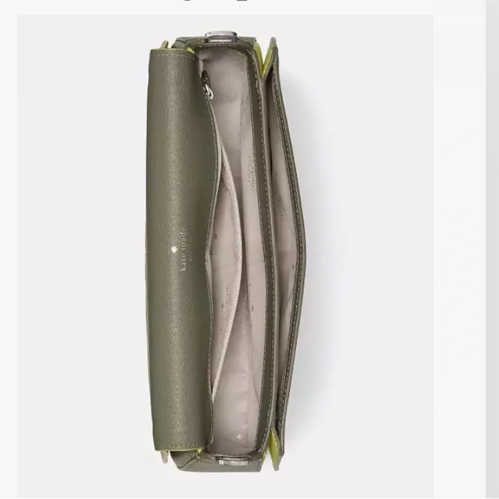 ♠️Kate Spade Quinn Floral Strap Shoulder Bag, Dusky Pine Multi & L-zip wallet